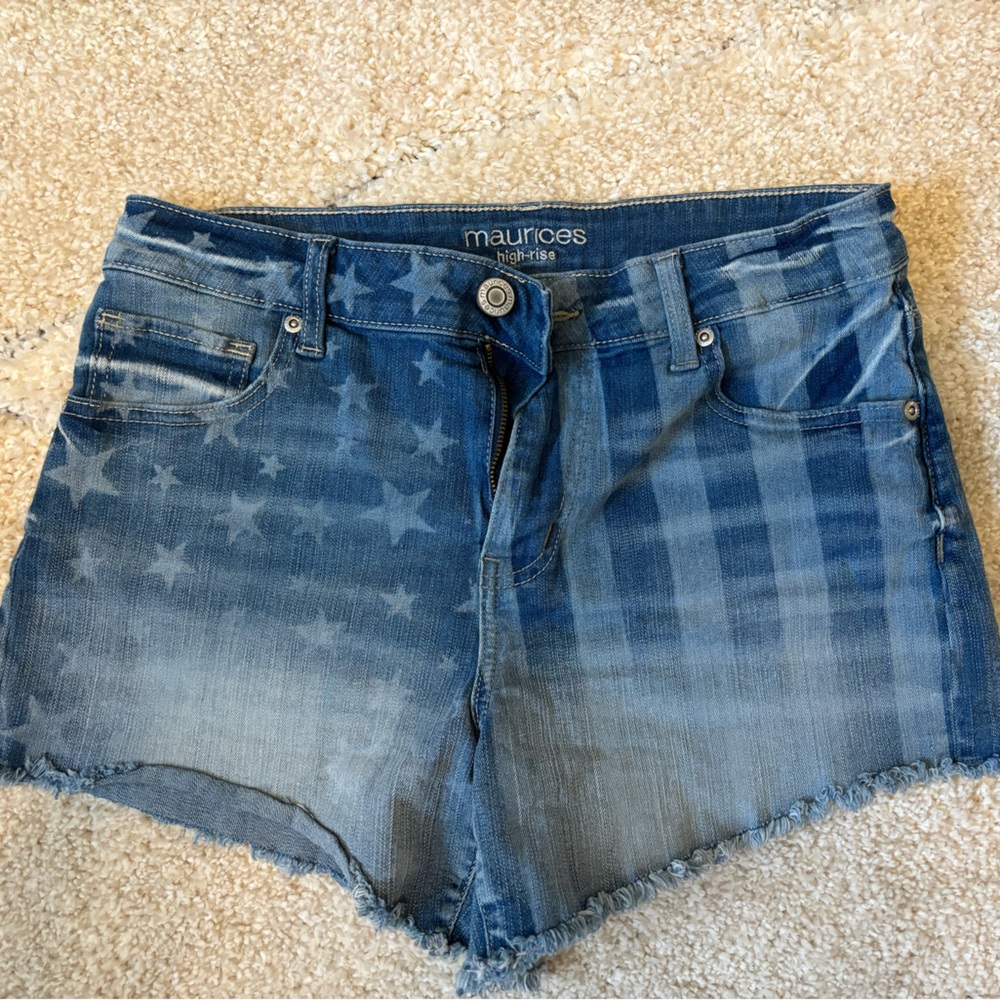 Women’s Maurice’s American Flag Denim Shorts